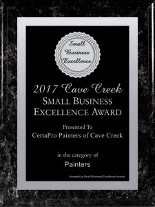 CertaPro Painters of Cave Creek Small Business Award